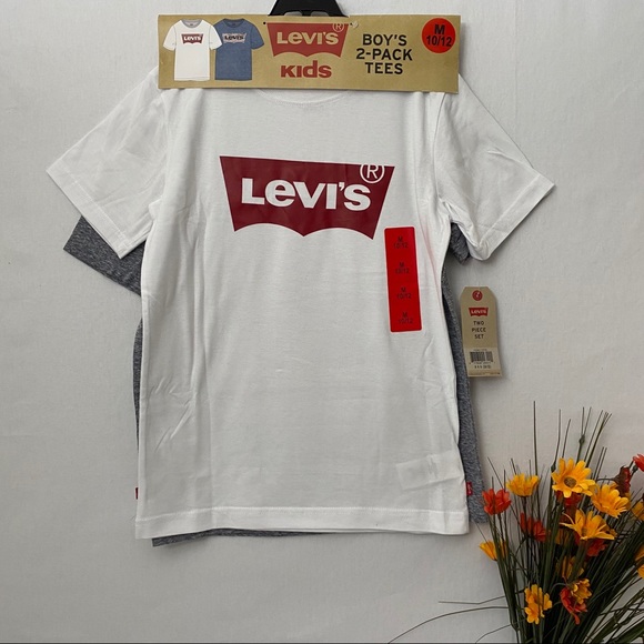 Levi’s Youth’s 2-pack Crew Neck T-Shirt, NWT - Picture 1 of 2